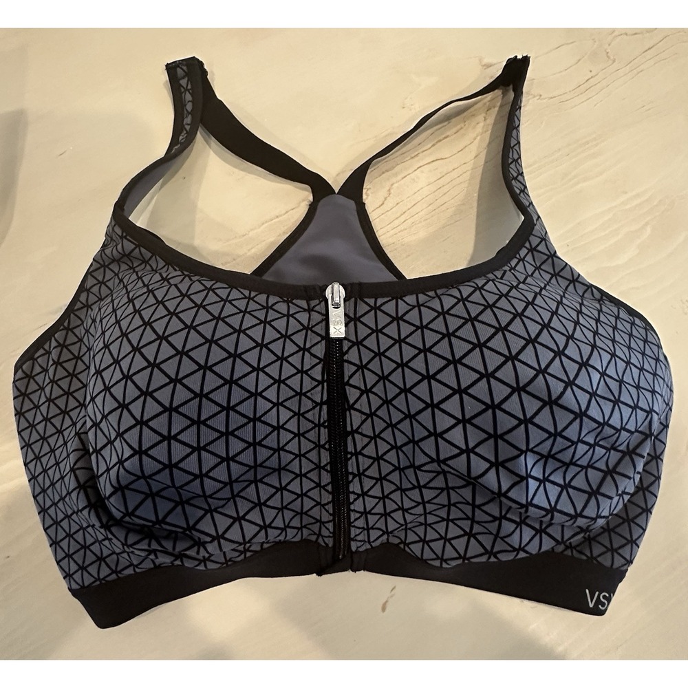 NWT Victoria's Secret VSX Sport 38D High Support Zip Front Racerback Bra